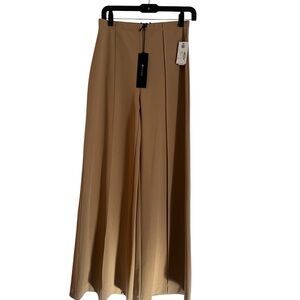 Nordstrom Chic Camel Pleated Trousers